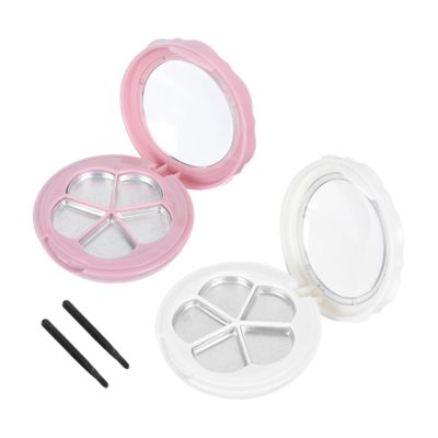 LOORGVEL 2sets Empty Makeup Cases for Eye Shadow and Refillable Lipstick Portable Storage Box for Travel Durable and Versatile Makeup Organizer with Diy Options