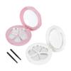 LOORGVEL 2sets Empty Makeup Cases for Eye Shadow and Refillable Lipstick Portable Storage Box for Travel Durable and Versatile Makeup Organizer with Diy Options view 1