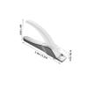 BAZEITFLOW Nail Clipper Tool for Nails Textured Handle for Precision Trimming for French Manicures Smooth Edges -up view 2