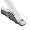 BAZEITFLOW Nail Clipper Tool for Nails Textured Handle for Precision Trimming for French Manicures Smooth Edges -up view 3