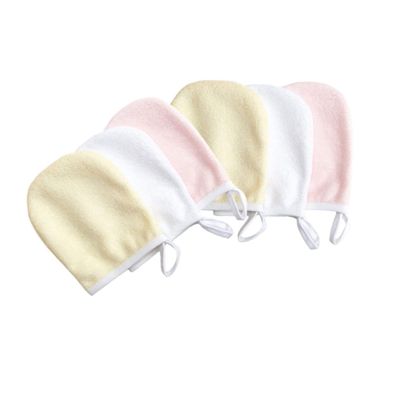 BAZEITFLOW 6pcs Super Soft Microfiber Makeup Removal Pads Face Cleaning Gloves Cleansing Towels for Deep Pore Cleaning Random Colors