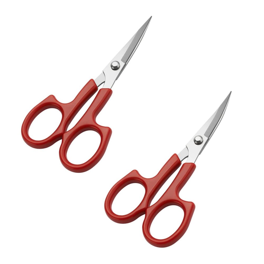 PLAFOPE Stainless Steel Makeup Scissors Set Eyebrow Scissors for Grooming Trimmer for Brow Lamination Perfect for Daily Use