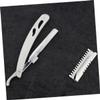 Ipetboom Vintage Manual Scraper Razor Beard Cutting Tool Eyebrow Shaper Hairdressing Scraper for Men Grooming Kit view 2