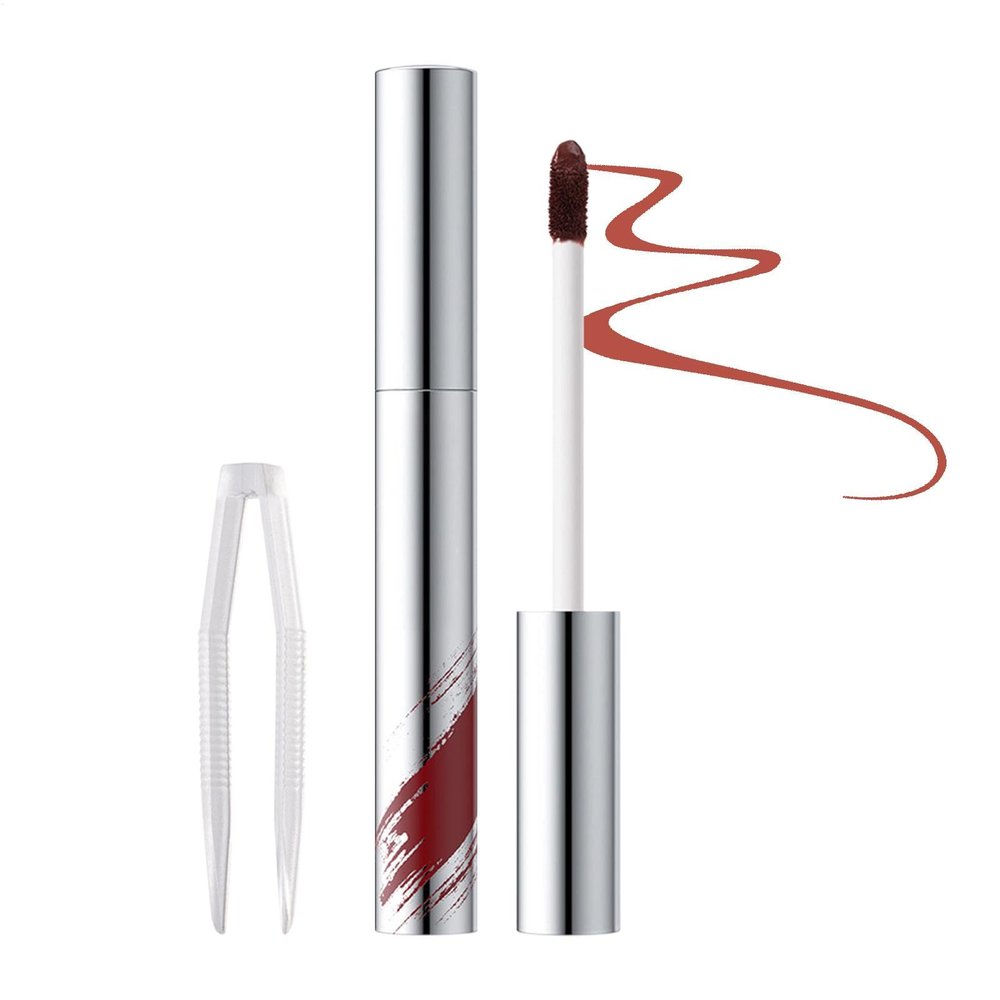 Lip Stain Peel Off, Waterproof Peel Off Lip Liner for Girls Women, Smudge Proof Lips Stain Liner with Tweezers, Long Lasting Korean Makeup Lips Tint Peels Offs, for All Skin Tones