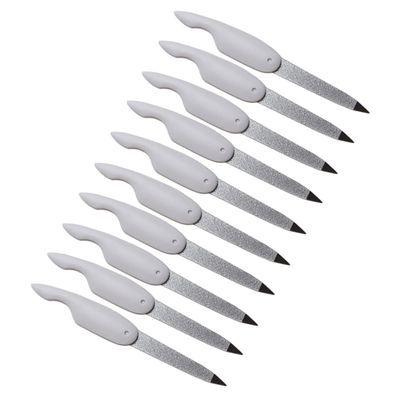 BAZEITFLOW 10pcs Portable Manicure Folding Nail Files Buffer for Natural Artificial Nails