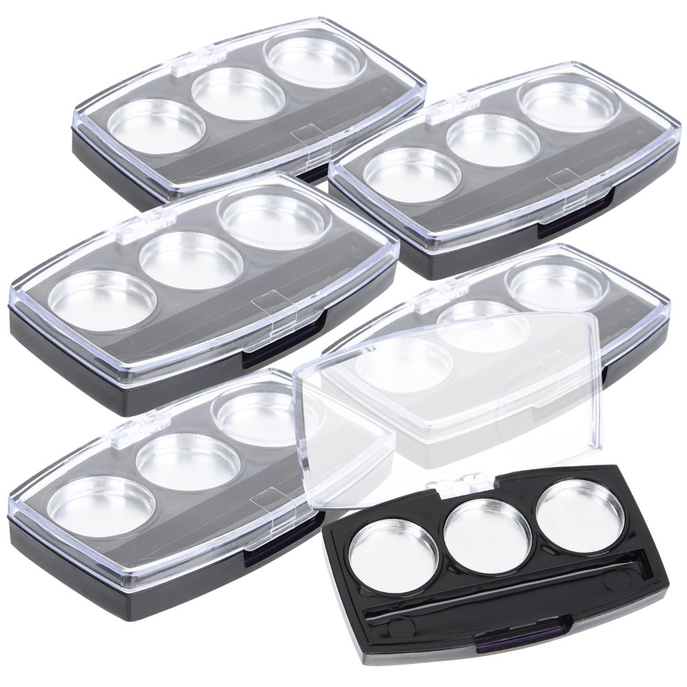 Healvian 10pcs Empty Eyeshadow Holder Eyeshadow Pallets Diy Tray Compact Makeup Pallet Organizer