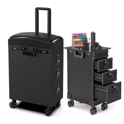 Tattoo Artist's Travel Case with Tattoo Armrest 3 Drawers Work Station All in 1