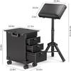 Tattoo Artist's Travel Case with Tattoo Armrest 3 Drawers Work Station All in 1 view 2
