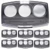 Baluue 10pcs Empty Eyeshadow Pans Bulk for Diy Makeup Aluminum Pans 19.5mm Single Hole Eye Shadow Pallets view 1