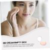 VICASKY 2pcs Portable Round Cosmetic Cream Case with Powder Puff Ultra-thin Empty Cushion Foundation Holder for Makeup Application and Travel view 3