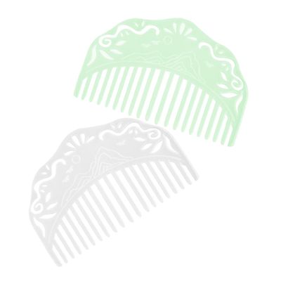 Beatifufu 2pcs Chinese Style Women Decorative Side Combs Elegant Hair Combs for Daily Use Smoothly Detangling for All Hair Types for Traditional Outfits and Special Occasions