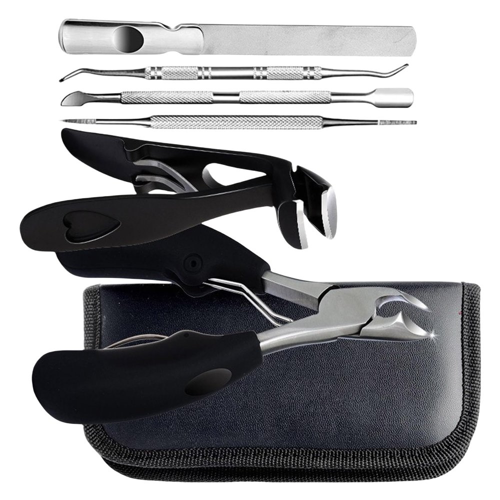 6X/Set Wide Jaw Opening Nails Cutter Toenails Trimmer Manicure and Pedicure Kits Angled Head Fingernail Cutter