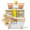 The Grecian Soap Company Deluxe Gift Basket for Women - 6pcs Goat Milk & Olive Oil Skin Care Set, Birthday Gifts, Spa Gift, Bridal Shower Gifts, Gifts for Mom, Almond Scent, Handmade in the USA view 1