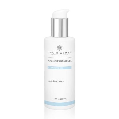 MAGIC WOMEN Facial Cleansing Gel 200ml  Gentle Face Wash with Aloe Vera, Panthenol, Tea Tree & Glycerin  pH Balanced, Non-Drying, For All Skin Types