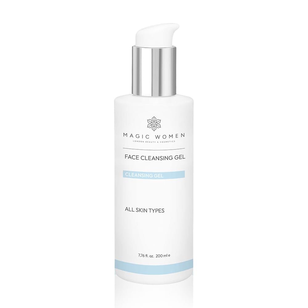 MAGIC WOMEN Facial Cleansing Gel 200ml  Gentle Face Wash with Aloe Vera, Panthenol, Tea Tree & Glycerin  pH Balanced, Non-Drying, For All Skin Types