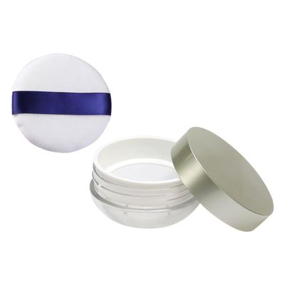 BAZEITFLOW Portable Loose Powder Box Puff Case Makeup Powder Travel Container Random Color