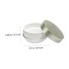 BAZEITFLOW Portable Loose Powder Box Puff Case Makeup Powder Travel Container Random Color view 2