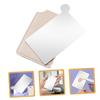 HAPINARY Stainless Steel Makeup Mirror Palette Highlighters Foundation Compact Blending Plate for Foundation Pigment Mixing view 3