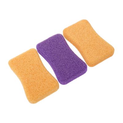 FRCOLOR 3pcs Pumice Stone for Foot Care Natural Exfoliating Tool for Dead Skin Removal Smooth Edge Design Comfortable Grip for Pedicure Random Color