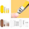 4 Pieces Nails Cutter with Nails File for Thick Nails Stainless Steel Fingernail Cutter Trimmer Toenail Cutter view 2
