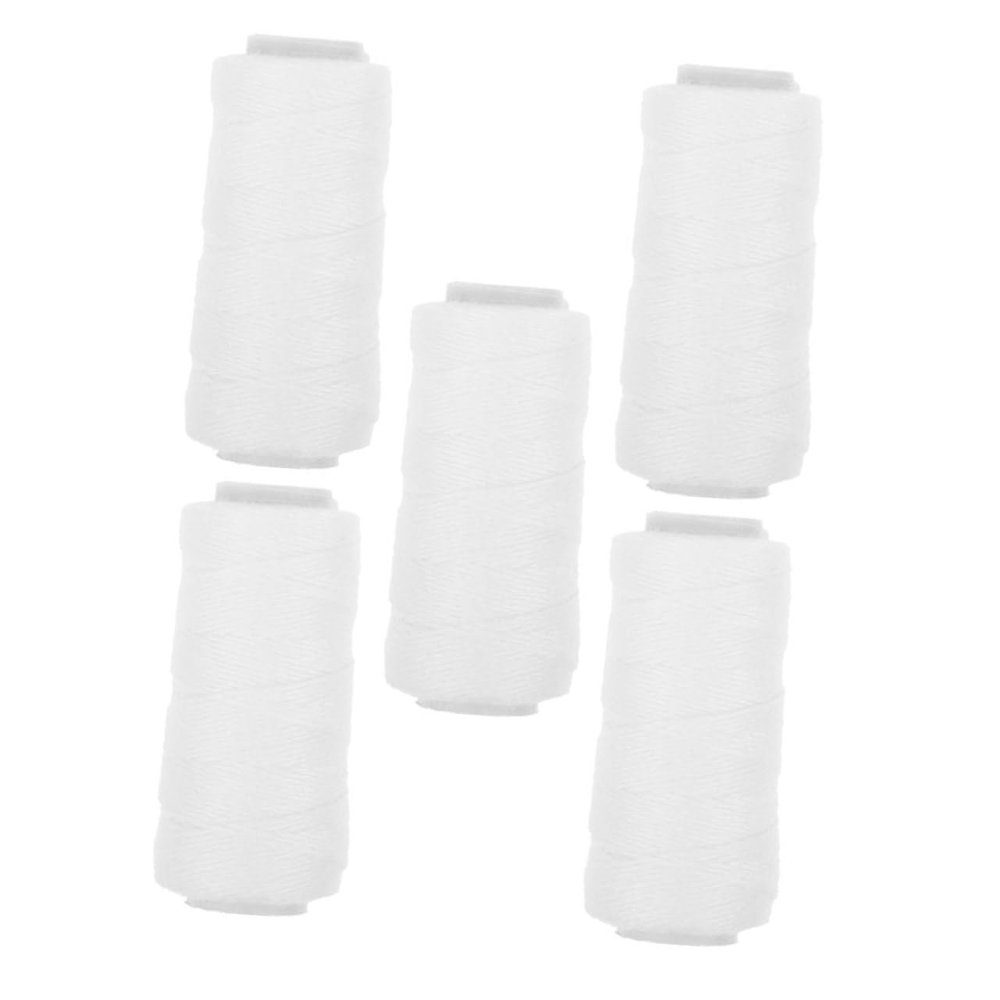 minkissy 5rolls Womens Hair Remover for Face Facial Puller Waxed Cord Thread for Threading Eyebrow Thread Hair Removal Machine