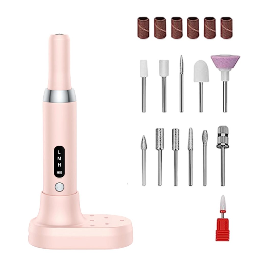 15000RPM Drill Electric File Machine with Drill Bits Drill Machine Set for Acrylic Gels Nails Manicures