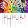 12pcs Ceramic Milling Cutter Drill Bits, Electric Grinding Machine Files, High Hardness Rustproof Bits for Nail Dead Skin Removing, Sturdy Ceramic Grinding Tools with 3/32in Shank view 4