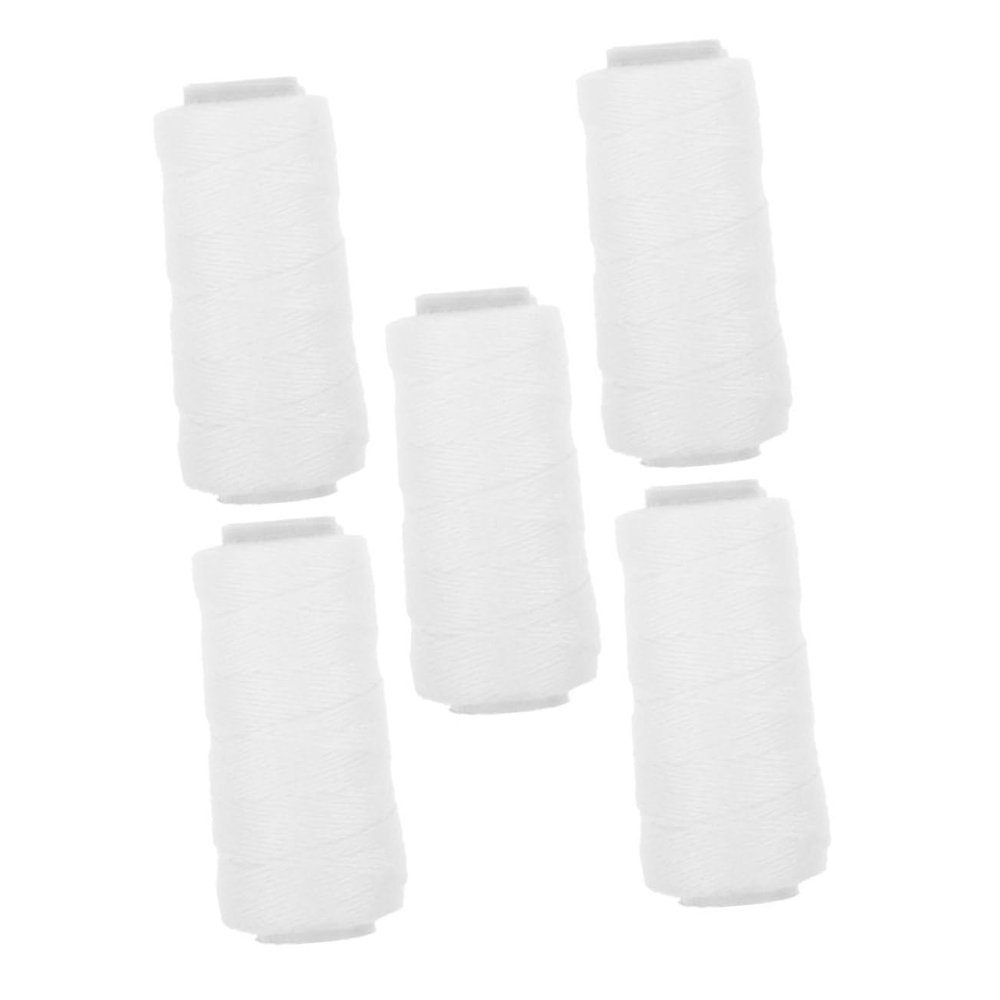 PLAFOPE 5rolls Facial Epilator Thread Replacement of Waxed Cotton Cord for Hair Removal Eyebrow Threading