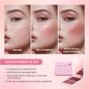 2 In 1 Cream And Powder Blusher Palettes Compact Face Makeup For Natural Long Lasting Color Smooth Application view 4