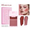 2 In 1 Cream And Powder Blusher Palettes Compact Face Makeup For Natural Long Lasting Color Smooth Application view 4