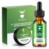 Beard Growth Oil & Beard Balm - Beard Growth Kit with 5% Concentration Biotin for Men, Natural Ingredients with Argan Oil, Jojoba Oil and Vitamin (Citrus Serenity) view 1