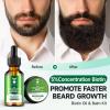 Beard Growth Oil & Beard Balm - Beard Growth Kit with 5% Concentration Biotin for Men, Natural Ingredients with Argan Oil, Jojoba Oil and Vitamin (Citrus Serenity) view 2