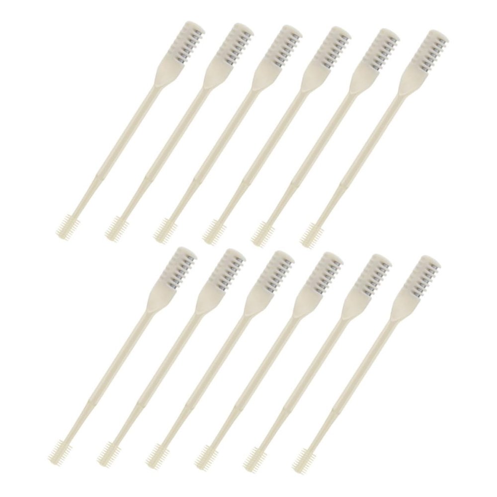 Baluue 12pcs Manual Nose Hair Remover Trimming Tool for Men and Women Dual-Head Design for Easy Nose Hair Removal and Grooming Compact for Travel Use