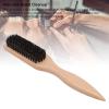 4pcs Barbershop Beard Brush Men Grooming Mustache Brush Ergonomic Wood Handle Efficiently Styles and Organizes Hair with Large Comfortable Handle for All Grooming Needs view 4