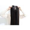 Human Hair Closure Topper, 6x6-8x8 inch Base, Natural Black Straight Hair, HD Swiss Lace Breathable Invisible Lace Top Bleached Knots with Clips in (#2 Dark Brown, 6x6'', 14inch) view 1