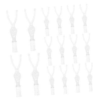 FOMIYES 50pcs Double Paste y Stick Lifter Tool for Natural Makeup Application Fork for Easy Use Lash Separator and Eyeliner Guide