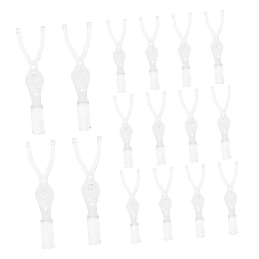 FOMIYES 50pcs Double Paste y Stick Lifter Tool for Natural Makeup Application Fork for Easy Use Lash Separator and Eyeliner Guide