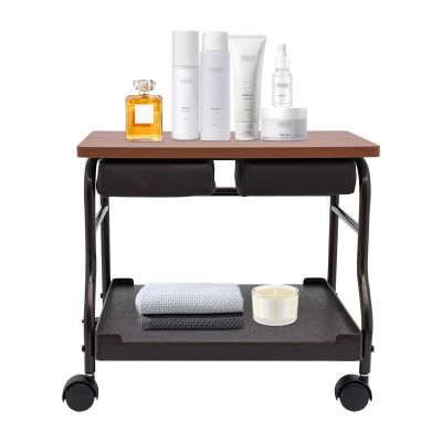 ZBXGJKSY Beauty Salon Nail or Foot Bath Spa, Pedicure Trolley Cart Foldable Boards Portable Trolley with Caster for Foot Rest Pedicure Manicure Funiture Massage Table Salon Supplies