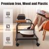 ZBXGJKSY Beauty Salon Nail or Foot Bath Spa, Pedicure Trolley Cart Foldable Boards Portable Trolley with Caster for Foot Rest Pedicure Manicure Funiture Massage Table Salon Supplies view 2
