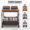 ZBXGJKSY Beauty Salon Nail or Foot Bath Spa, Pedicure Trolley Cart Foldable Boards Portable Trolley with Caster for Foot Rest Pedicure Manicure Funiture Massage Table Salon Supplies view 3