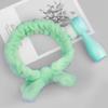 2 In 1 Facials Cleansing Brush Bowknot Hair Bands Double Sided Exfoliatings Brush Makeup Headbands Face Brush For Daily view 3