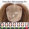 starluck Hair Toppers for Women with Bangs, 5"*5.5"Large Coverage Brown Balayage 100% Real Human Hair,Cover Gray HairRoots,Best Hairtoppers for ThinHair view 2