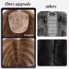 starluck Hair Toppers for Women with Bangs, 5"*5.5"Large Coverage Brown Balayage 100% Real Human Hair,Cover Gray HairRoots,Best Hairtoppers for ThinHair view 4