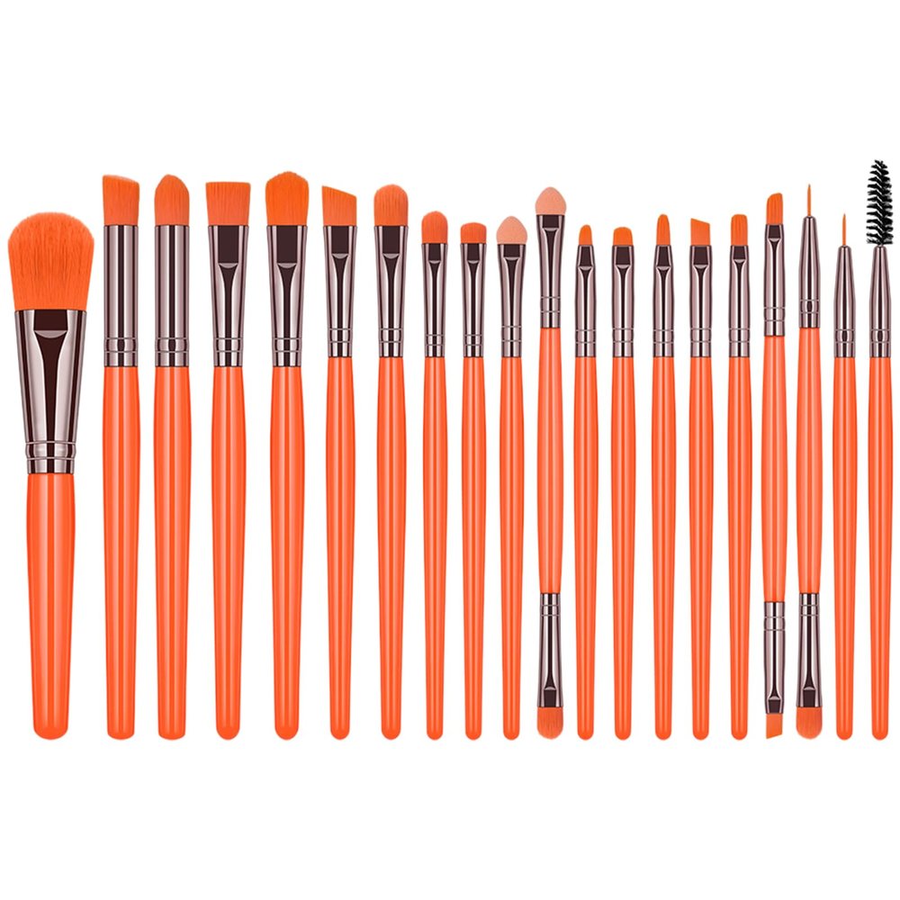 20pcs Makeup Brush Set For Women And Girls Powder Chheek Liner Face Blending Liner Cosmetic Brushes