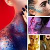 Body Glitter Stick,Mardi Gras Accessories,Sparkling Face Hair Glitter,Mermaid Sequins Chunky Glitter Face Paint,Singer Concert Outfit Festival Rave Accessories for Women and Kids (#5+7) view 4