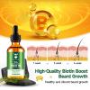 MistySprite Men's Beard Growth Oil - 5% Biotin, Citrus Serenity Scent, 2 oz (Pack of 10) - Softens, Conditions, No Itch & Dandruff, Ideal Gift view 3