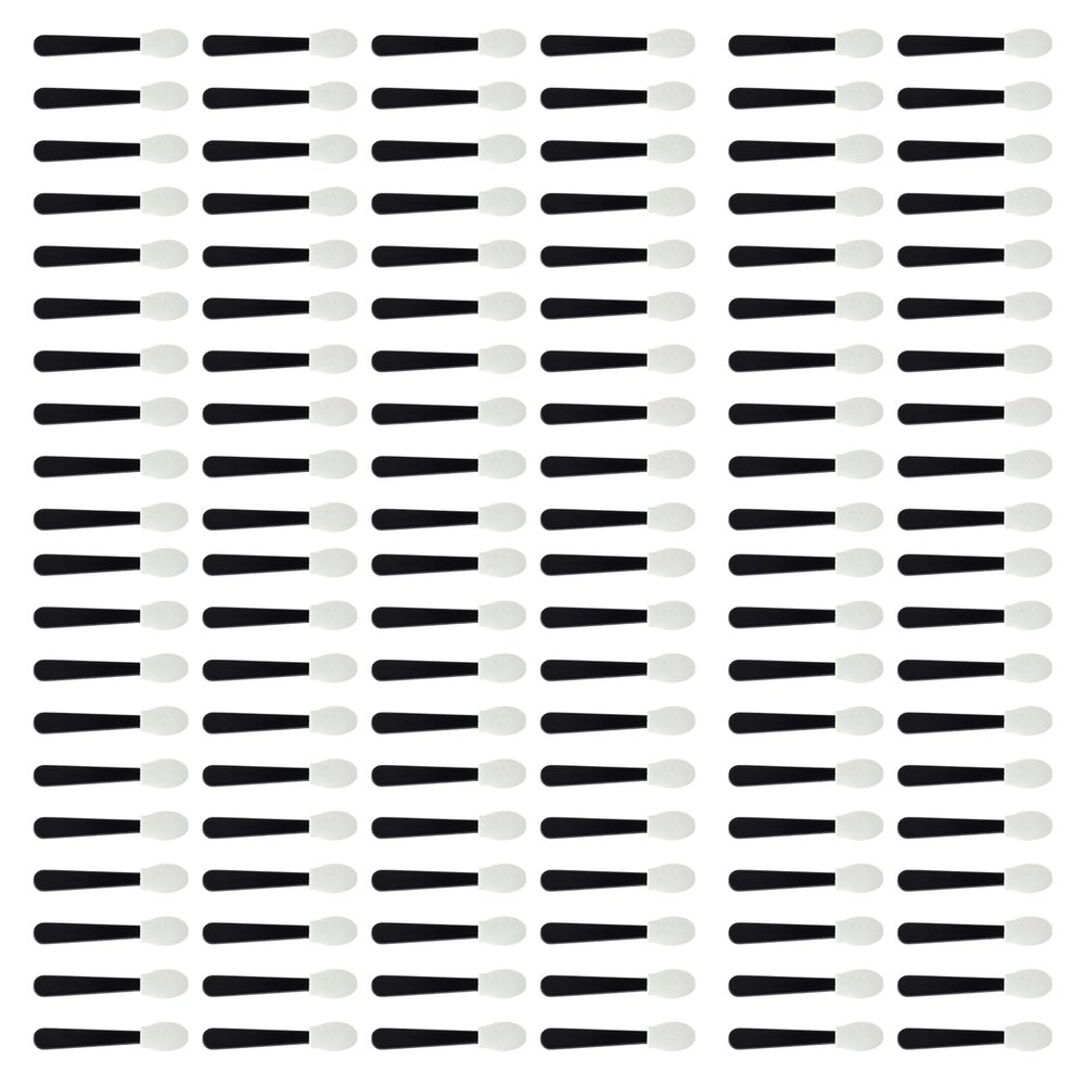 120PCS Eyeshadow Applicators,Eye Shadow Applicator Sticks,Mini Disposable Eyeshadowapplicator,Portable Eyeshadow Sponge,Suitable for Women Girls,1.89in (Black)