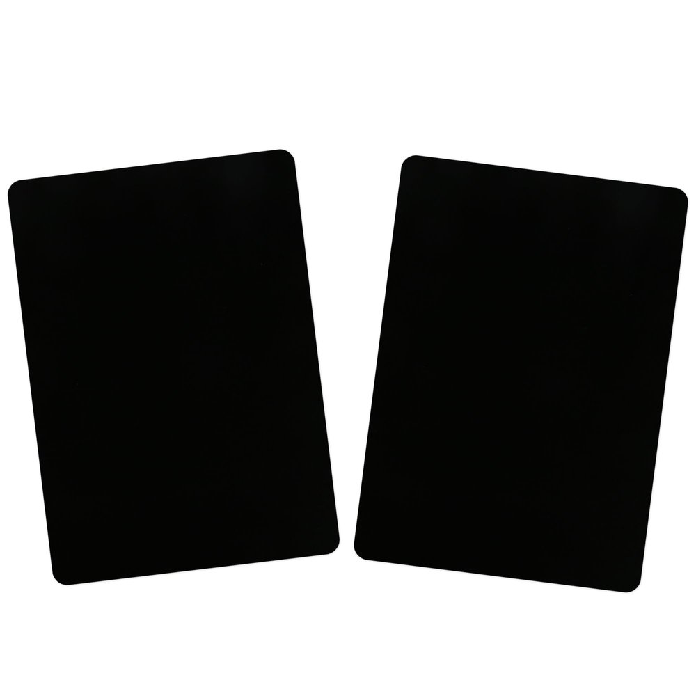 Bowitzki face painting practice board,2 pieces reusable colorful face paint practice board,painting makeup exercise template A4 size (Black)