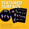 Bowitzki face painting practice board,2 pieces reusable colorful face paint practice board,painting makeup exercise template A4 size (Black) view 2