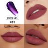 FAFAMOON Peel Off Lip Stain Tints, Deep Mauve Red Matte Liquid Lipstick Lip Stain Peel Off Long Lasting Waterproof for Women, Non-stick Cup Highly Pigmented Not Faded Smudge-proof, 01# Light Pink view 3